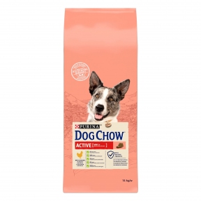 АКЦИЯ Dog Chow Active Adult 1+ сухой корм с курицей для активных собак 14 кг