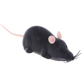 Мышь на радиоуправлении серая с пультом 28 х 6 см