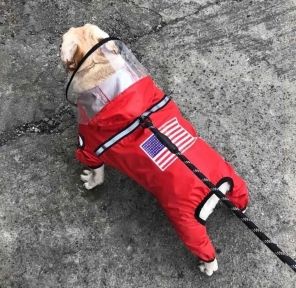 Дождевик USA красный