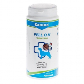 Fell O. K. Canina (Фелл ОК) - харчова добавка для собак з біотином, 125 таблеток