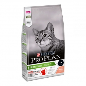 Pro Plan корм для взрослых стерилизованных кошек лосось 3кг 517454