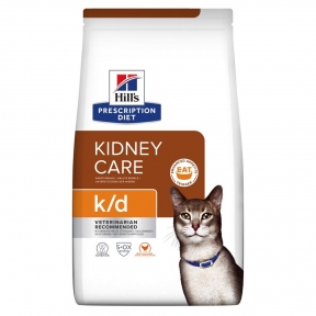 Hills PD Feline K/D сухий корм при хронічних захворюваннях нирок та серця у кішок