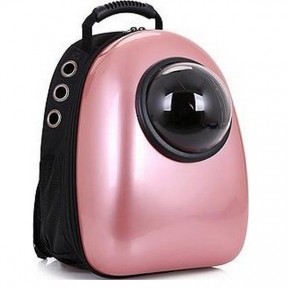 Рюкзак ілюмінатор пластик 32х42х29см рожевий перли