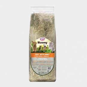 Сіно Bloomy з м’ятою для гризунів, 800 г, LoloPets