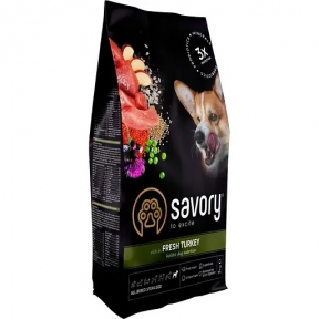 Сухой корм Savory All Breed для стерилизованных собак с индейкой 3 кг.
