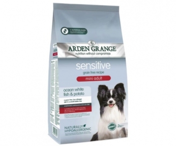 Arden Grange Sensitive Mini Adult з білою рибою та картоплею сухий корм для собак дрібних порід 2 кг
