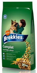 Brekkies Adult Complet Chicken (Бреккис комплит) сухой корм для взрослых собак с курицей 20 кг