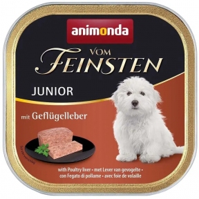 Animonda Vom Feinsten Junior with Poultry liver влажный корм с печенью птицы для щенков 150 гр