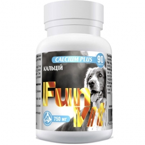 Витамины FunVit Calcium Plus для собак 90 таблеток