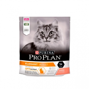 PRO PLAN Elegant сухой корм для кошек с чувствительной кожей и от выпадения шерсти с лососем