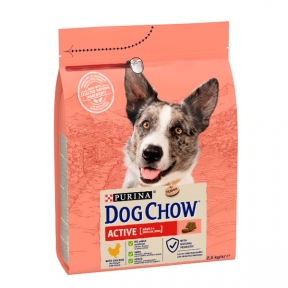 Dog Chow Active Adult 1+ сухий корм для собак із підвищеною активністю з куркою