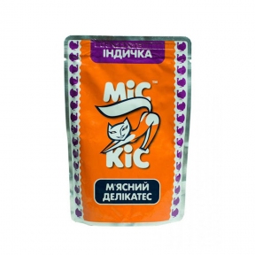 Мис Кис консервы для кошек с мясом индейки 500г