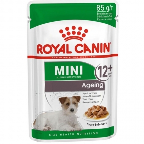Royal Canin Mini Ageing +12 для собак мелких пород старше 12 лет фарш в соусе