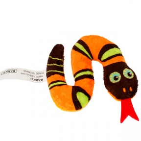 Игрушка для котов Barksi Catnip змея с запахом кошачьей мяты 10 см K57284B