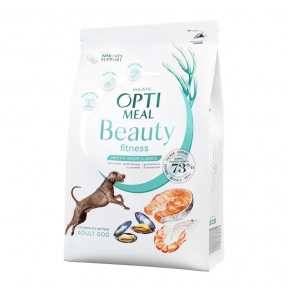 Optimeal Beauty Fitness Сухой корм для собак беззерновой на основе морепродуктов 1.5 кг