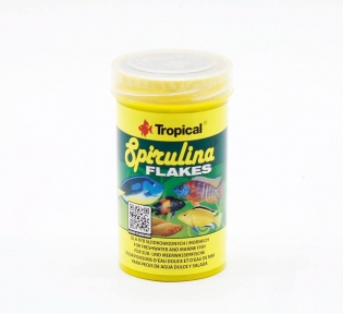 Tropical Spirulina Flakes корм с добавлением спирулины 100 мл / 20 г. 