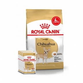 АКЦИЯ Royal Canin Chihuahua AD набор корма для собак 1,5 кг + 4 паучи