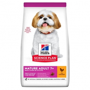 Hill’s Science Plan Mature Adult 7+ Small Mini с курицей сухой корм для зрелых собак малых пород 3 кг
