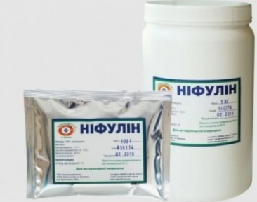 Порошок Нифулин (УкрВетПромПостач) – для крупного рогатого скота и свиней – противоглистное средство.