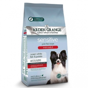 Arden Grange Sensitive Mini Adult с белой рыбой и картофелем сухой корм для собак мелких пород