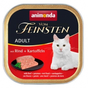 Animonda Vom Feinsten Влажный корм для кошек с говядиной и картофелем 100 гр