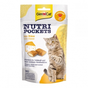 Nutri Pockets ласощі для котів сир з таурином 60г