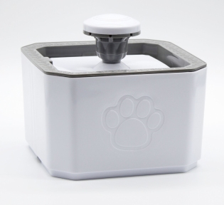 Фонтан Pet Water USB Серо-Белый 2,5л 19*19*12 см.