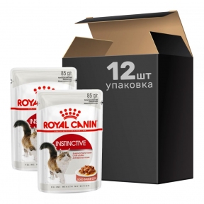 Royal Canin Instinctive консервированный корм для взрослых кошек (кусочки в соусе)