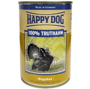 Happy Dog Dose 100 % Truthahn Влажный корм для собак с индейкой 400г