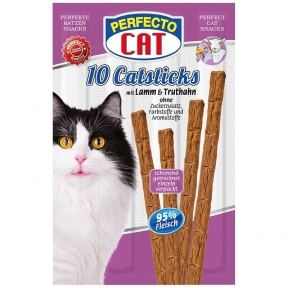 Палички Perfecto Cat Catsticks індичка \ ягня 10шт