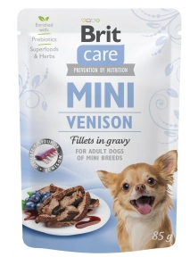 Brit Care Mini pouch Влажный корм для собак миниатюрных пород филе дичи в соусе, 85 г