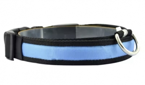 Ошейник USB нейлон XL 2,5 см. 42-56 см.