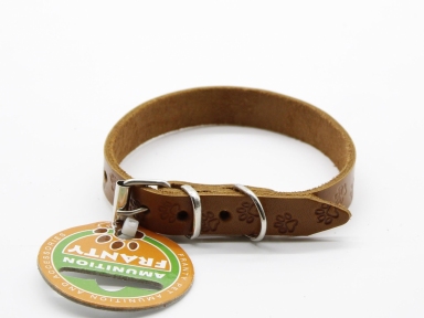 Нашийник Franty Style Paw шкіра, 14мм х 23-28см