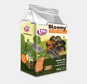 Lolopets корм herbal  для грызунов смесь лекарственными травами 40г  74104