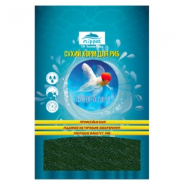 Флора №1 гранули для акваріумних риб з рослинними добавками 1-2мм FLIPPER