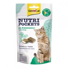 Gimcat Nutri Pockets з котячою м'ятою і мультивітамінами 60г