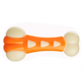 Кость игрушка для собак в чехле зазубринка оранжевая S ETP-1191B