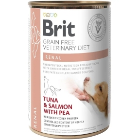 Brit VetDiets Dog Renal з тунцем та лососем вологий корм для собак при нирковій недостатності 400 г