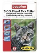 Нашийник S. O. S. Flea Tick Сollar Beaphar 124541 нашийник від бліх і кліщів для кішок