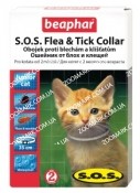 Нашийник S. O. S. Flea Tick Сollar Beaphar 124541 нашийник від бліх і кліщів для кошенят