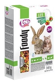 Lolopets Корм для хомячков и кроликов овоще-фруктовый 340г 71124