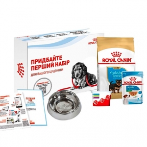 АКЦІЯ СТАРТОВИЙ НАБІР Royal Canin (Роял Канін) Yorkshire Terrier Puppy - Сухий корм з м'ясом птиці для цуценят Йоркширського Тер'єру
