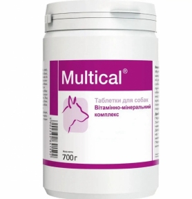 Вітаміни для собак Dolfos MultiCal Dog, мультивітамінний комплекс, 700 г 
