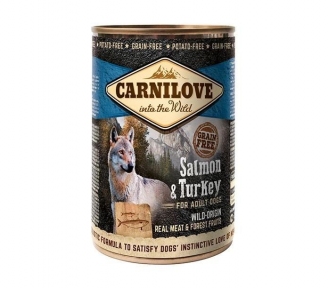 Carnilove Влажный корм для собак с лососем и индейкой 400г