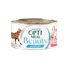 Optimeal Beauty Harmony Влажный корм для кошек с тунцом в соусе с кольцами кальмаров 70г