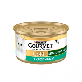 Gourmet Gold кусочки в паштете для кошек с кроликом, 85 г