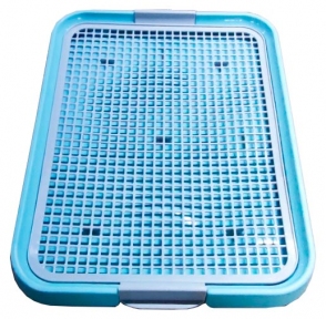 Туалет для собак під пелюшку блакитний, 48х37х3 см