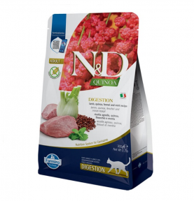 Сухий корм Farmina N&D Digestion Lamb & Fennel Adult для котів з порушеннями травлення, з ягням та фенхелем, 300 г  