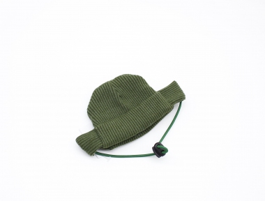 Шапка Бини трикотаж хаки