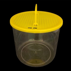 Террариум пластиковый в форме стакана с крышкой-сеткой 11 см